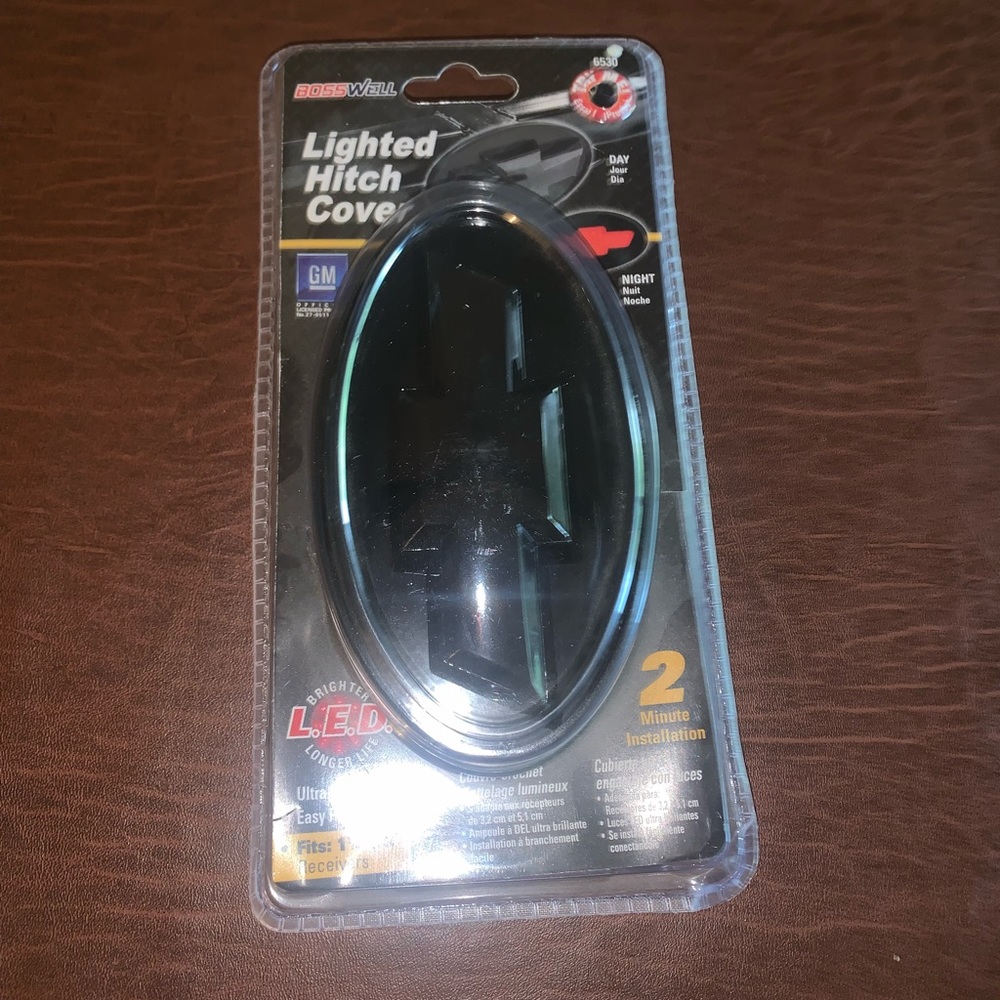 Lighted hitch cover for Chevrolet